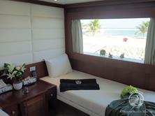 Oman Scuba Diving Holiday. Luxury Oman Aggressor Liveaboard. Master Stateroom.